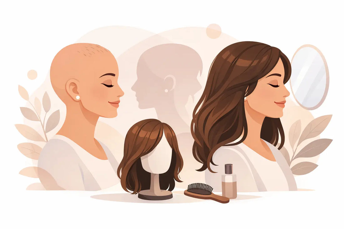 Pelucas naturales para alopecia mujer
