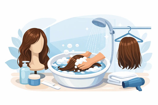 Cómo lavar una peluca de cabello humano bien