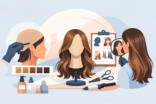 Peluca de cabello humano personalizada