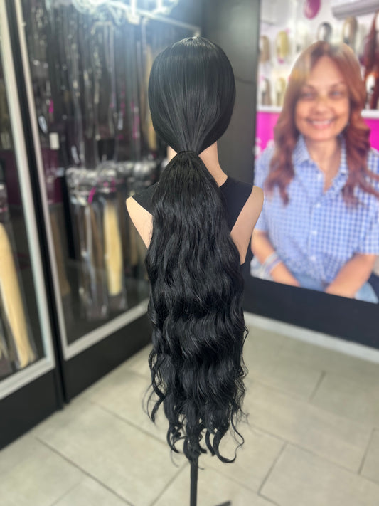 Synthetic Ponytail: Black