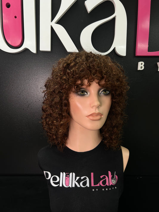 Brown Curly Wig